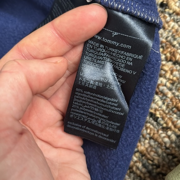 Tommy Hilfiger Grey and Blue Long Sleeve Shirt - Picture 5 of 6